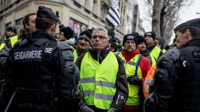 « Acte V » des « gilets jaunes » : à Paris, « on se doutait qu’il y aurait moins de monde »