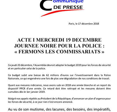 « Fermons les commissariats », « service minimum » : des syndicats de policiers en colère appellent à l’action