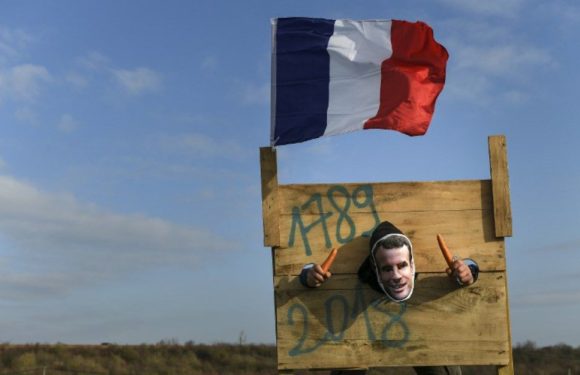 Gilets jaunes : l’effigie de Macron décapitée en Charente, signalement à la justice