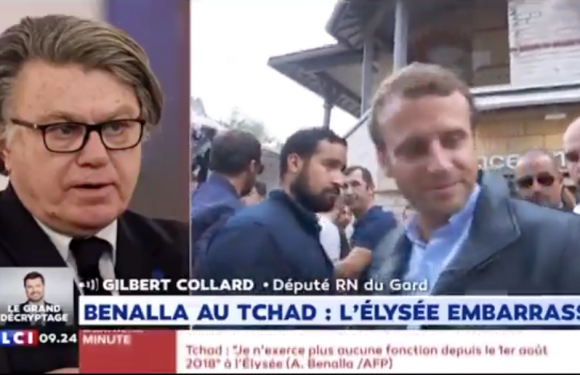 Gilbert Collard réagit sur la présence de Benalla au Tchad « il faut arrêter de nous prendre pour des truffes »