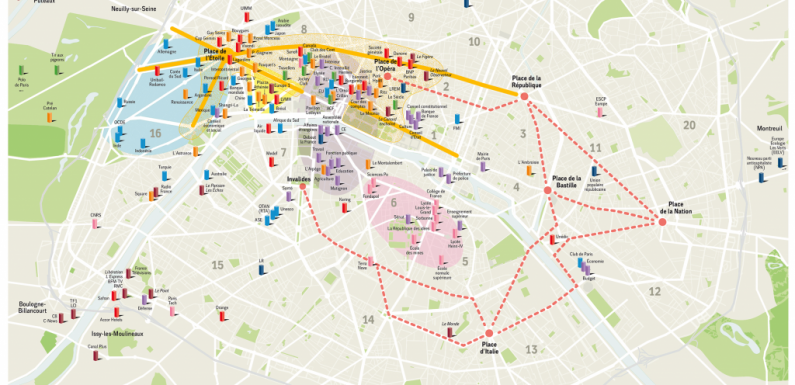 Lieux de pouvoir : la carte du Monde diplomatique qui n’a pas plu à l’élite journalistique