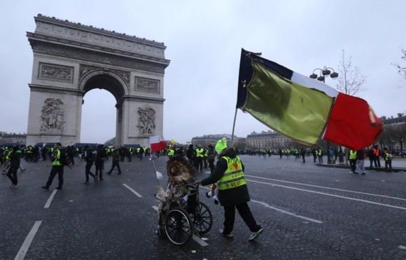 Gilets Jaunes stage ninth round of protests in France