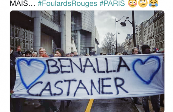 Non, les Foulards Rouges n&rsquo;ont pas défilé avec une banderole de soutien à Benalla et Castaner