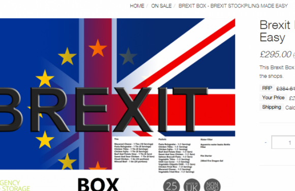 Des centaines de Britanniques s’arrachent la « Brexit Box », un kit de survie à 350 euros