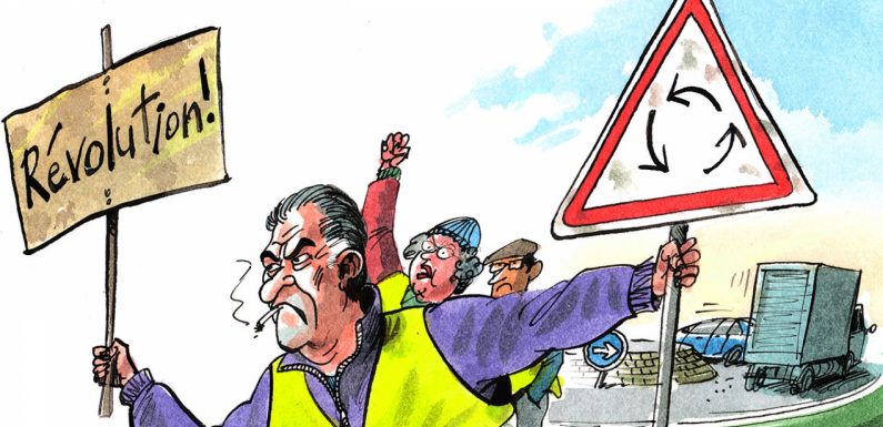 Inevitably, France’s gilets jaunes protesters debate the metaphysics of roundabouts