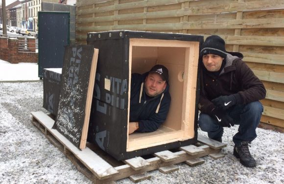 Charleroi: un caisson isotherme pour les sans-abris
