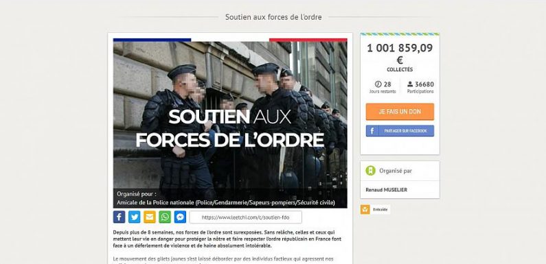 Crowdfunding wars: As police page reaches €1 million, gilets jaunes set up new campaign
