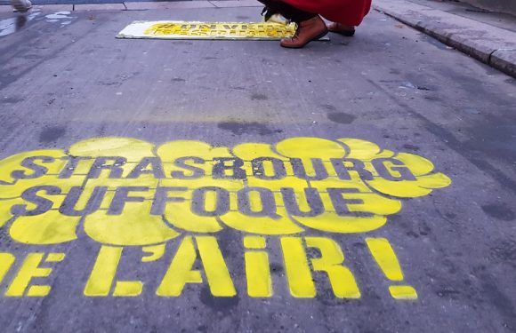 Strasbourg: Avec des graffs, Greenpeace veut alerter sur la pollution de l&rsquo;air