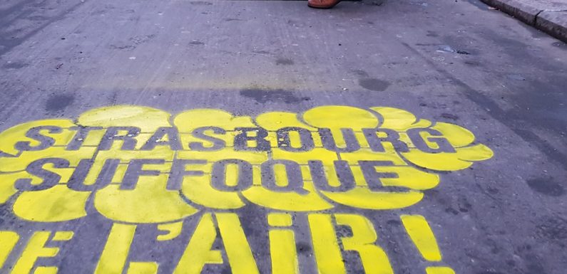 Strasbourg: Avec des graffs, Greenpeace veut alerter sur la pollution de l’air