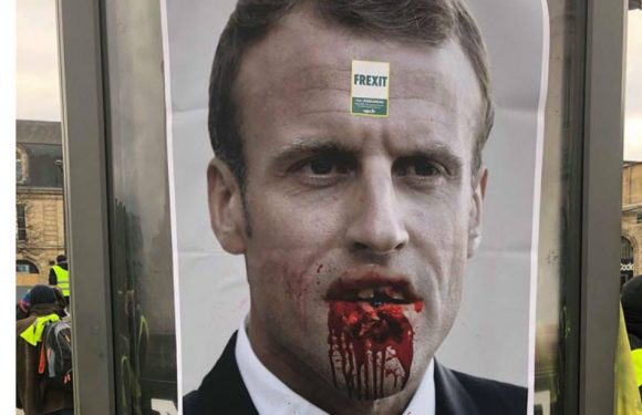 Bordeaux: Macron et Castaner blessés au visage… Des affiches chocs pour dénoncer les violences policières