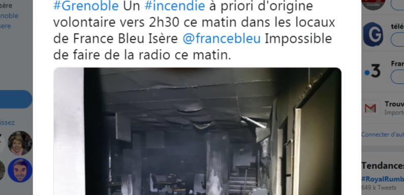 Grenoble: Les locaux de la radio France Bleu Isère ont été incendiés