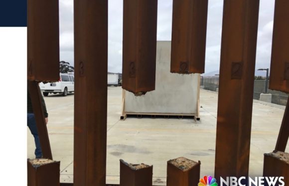 «Mur» aux Etats-Unis: Un des prototypes de barrière en acier peut être découpé à la scie