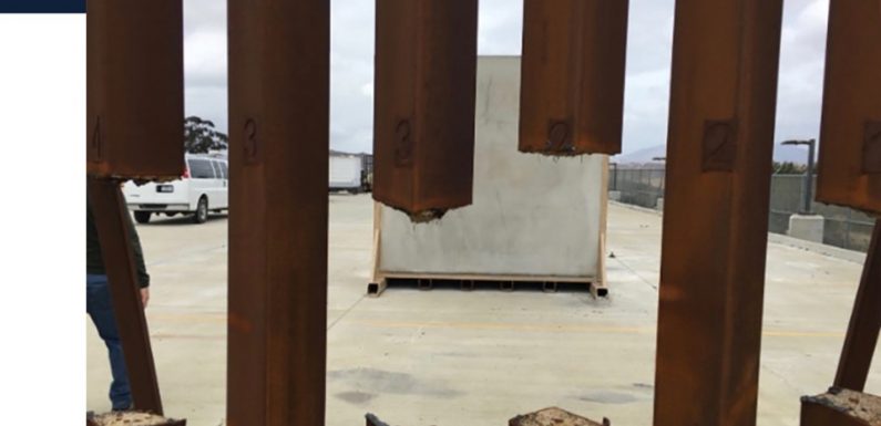 «Mur» aux Etats-Unis: Un des prototypes de barrière en acier peut être découpé à la scie