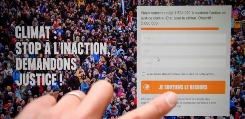 VIDEO. Climat: La pétition pour un recours contre l’Etat passe la barre des deux millions de signatures