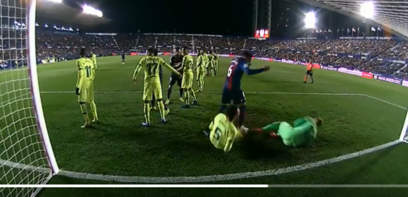 VIDEO. «Actor studio»: La double simulation grotesque de Busquets et Cillessen lors de la défaite du Barça à Levante