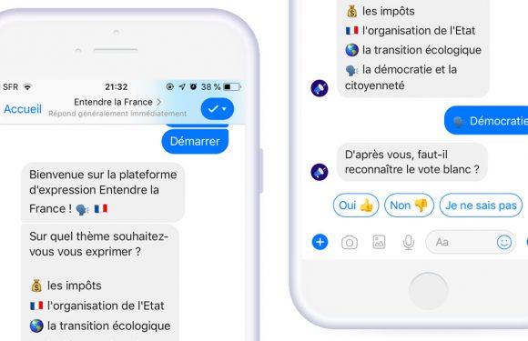 « Entendre la France », l&rsquo;application Messenger pour participer au « Grand débat national »