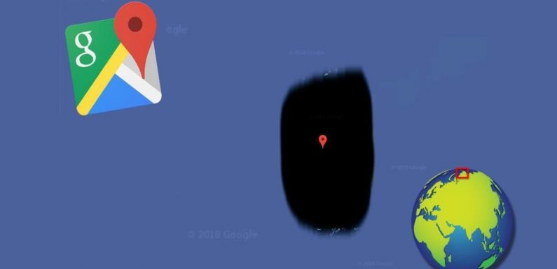 Google Maps cache mystérieusement une île