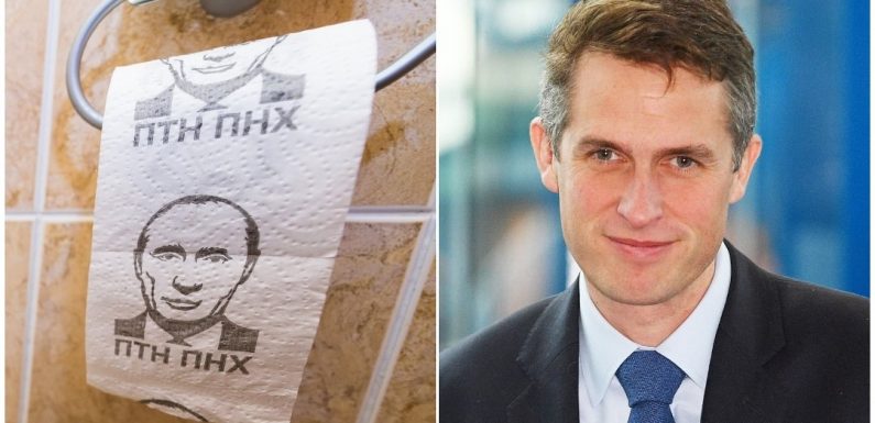 Du papier toilette «Poutine» découvert chez un ministre britannique