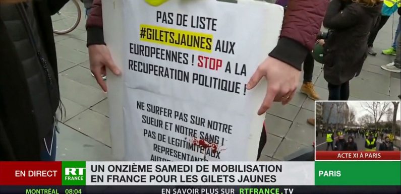 Acte XI : De nombreux Gilets Jaunes expriment leur hostilité à la liste européenne présentée par Ingrid Levavasseur et Hayk Shahinyan (VIDEOS)
