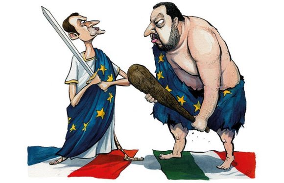How Italy’s populists stepped up their war with Macron