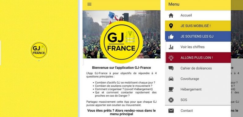 Désormais, les Gilets Jaunes ont leur application mobile