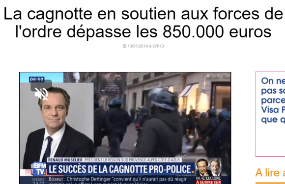 La Cagnotte Leetchi de soutien aux Forces de l’Ordre