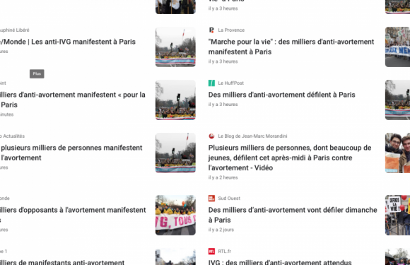 La Marche pour la vie dans la presse