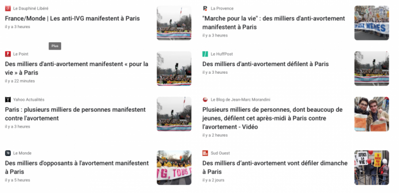 La Marche pour la vie dans la presse