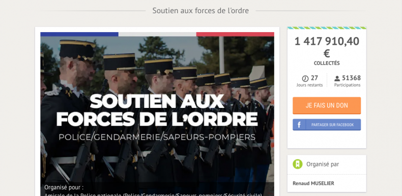 ​Cagnotte Leetchi de soutien aux policiers : ces anomalies qui jettent le doute sur l’authenticité du montant