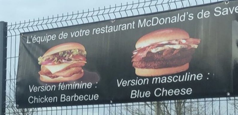 McDonald’s : une publicité avec des burgers genrés fait polémique
