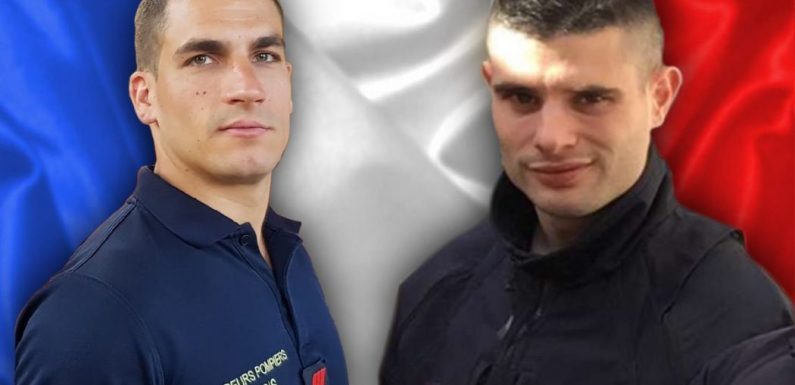 Pompiers de Paris : hommage national au première classe Nathanaël Josselin et au caporal-chef Simon Cartannaz