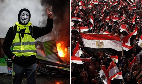 Macron’s ‘yellow vest protests’ set to SPREAD WORLDWIDE – Egypt fear riots and CHAOS