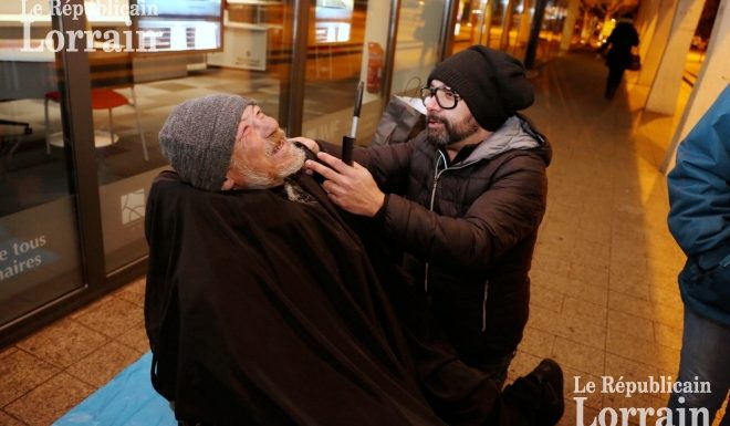 Thionville : il fait salon dans la rue pour les SDF