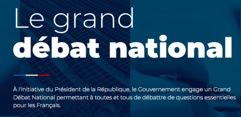 Granddebat.fr : le site Internet très orienté du grand débat national de Macron