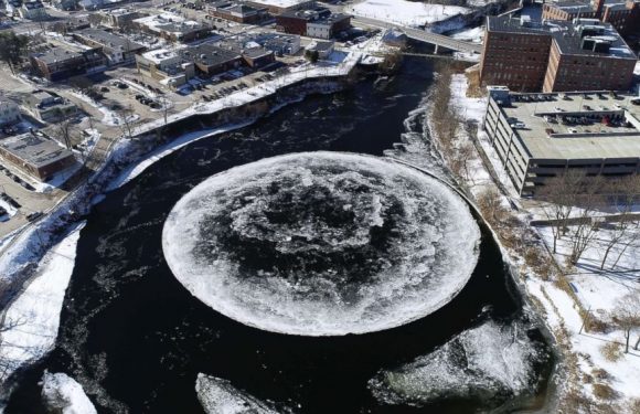 Here&rsquo;s what causes giant spinning ice discs like the one in Maine