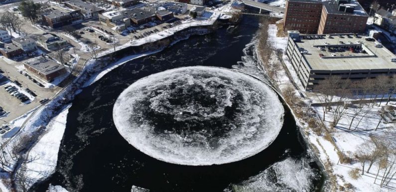 Here’s what causes giant spinning ice discs like the one in Maine