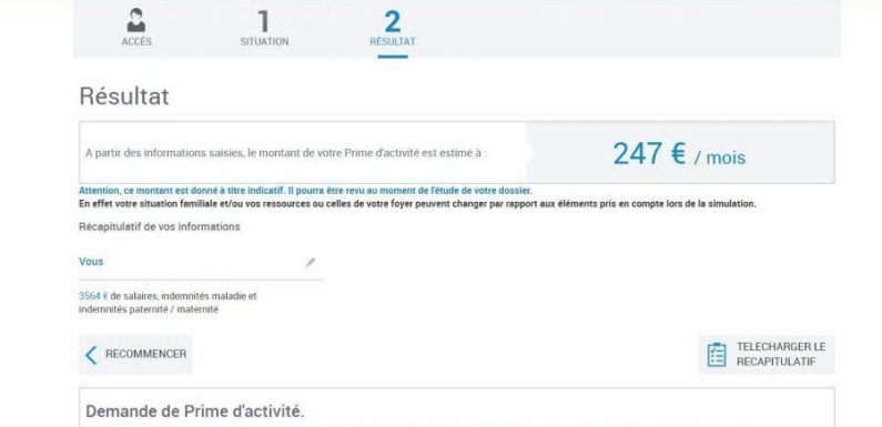 SOCIAL Prime d’activité : un simulateur pour connaître vos droits