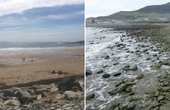 Une plage irlandaise réapparaît avant de disparaître à nouveau