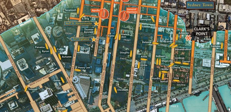Une carte met au jour des navires ensevelis sous les rues de San Francisco