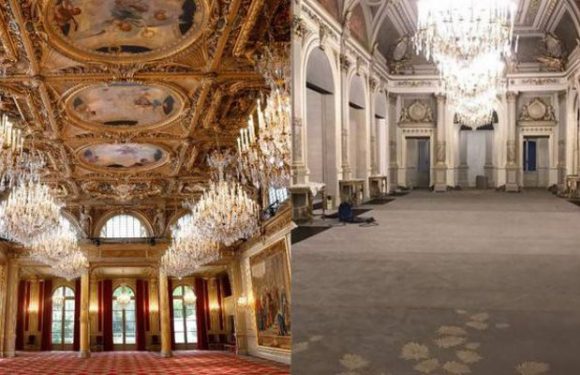 Palais de l’Élysée : la salle des fêtes rénovée est dévoilée au public