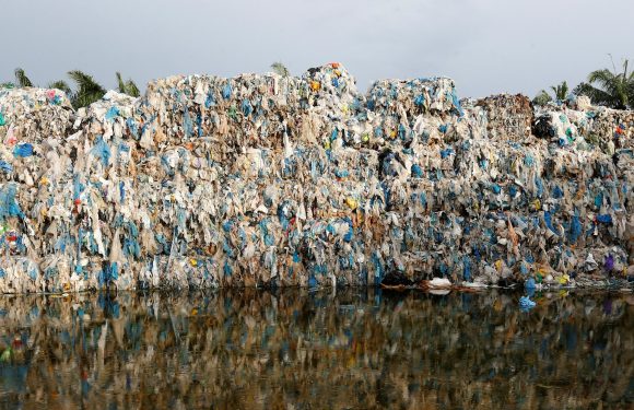 Staggering photos show one small town covered in 19,000 tons of plastic waste