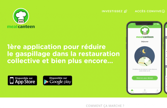 Meal Canteen, l&rsquo;application qui permet de réduire le gaspillage alimentaire