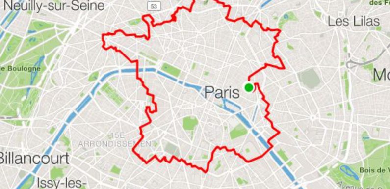 Wouah! Il dessine la France avec son GPS en marchant dans Paris