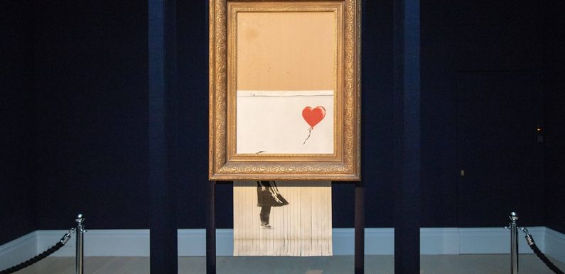 Banksy: Son œuvre autodétruite sera exposée dans un musée en Allemagne