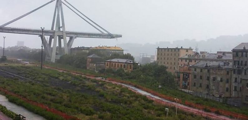 VIDEO. Pont de Gênes: Un premier tronçon est détaché