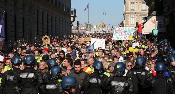 « Gilets jaunes » : 46.600 manifestants en France dont 5.800 à Paris, selon l&rsquo;Intérieur