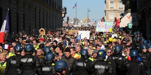 « Gilets jaunes » : 46.600 manifestants en France dont 5.800 à Paris, selon l’Intérieur