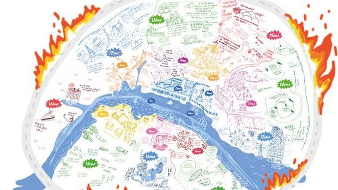 Une carte imagine Paris en 2050