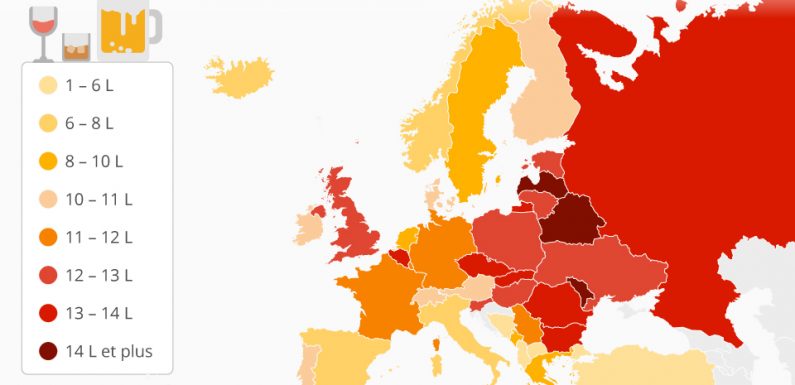 Les plus gros buveurs en Europe