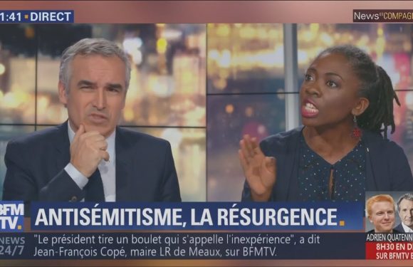 Danièle Obono (FI) furieuse d’être constamment interrompue par Bruno Questel (LREM) et Bruno Jeudy (BFMTV) lors d’un débat sur le racisme et l’antisémitisme